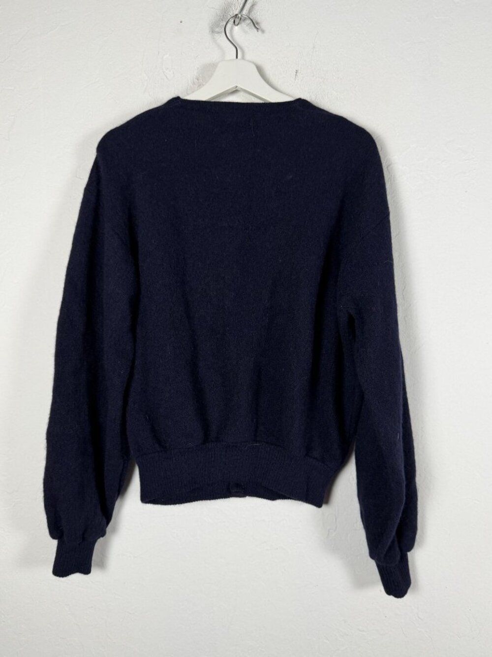 Vintage Drummond Paca-Links Navy Alpaca Wool Cardigan Sweater Mens XL Button Up - Picture 2 of 7